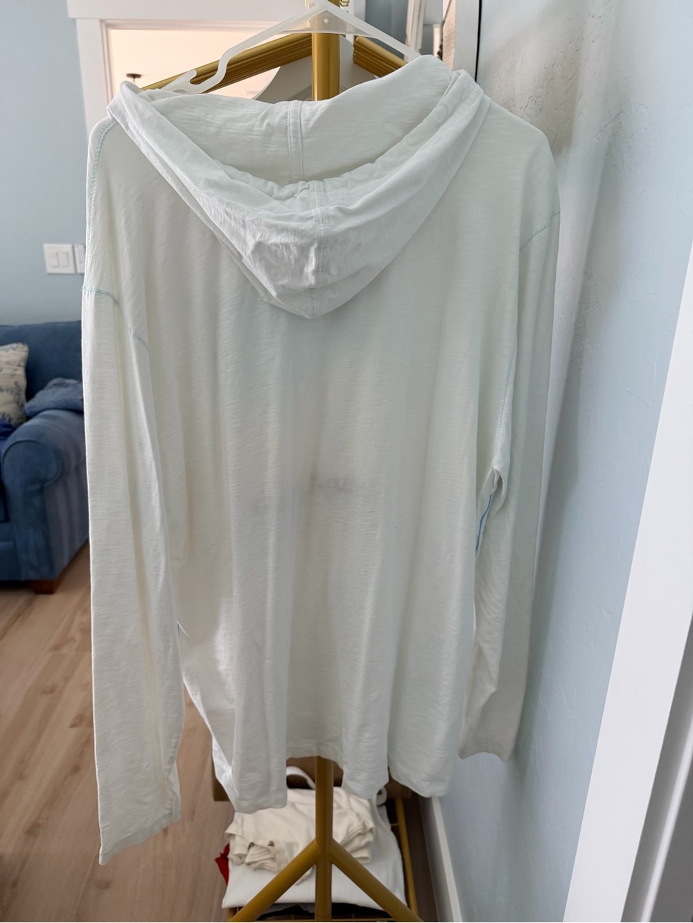 Tommy Bahama White Cotton Logo Tee - Picture 3 of 4